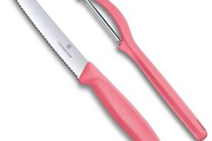 Набор из ножа и овощечистки Victorinox Swiss Classic Paring Set Светло красный (6.7116.21L12)