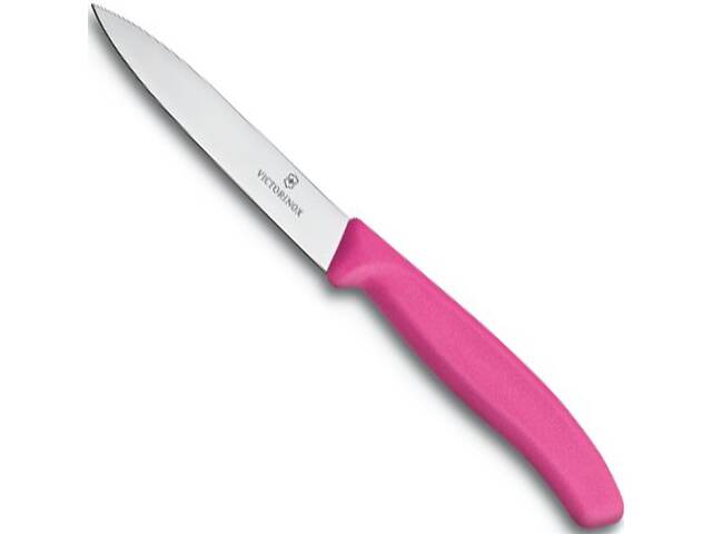 Надежный кухонный нож для нарезки фруктов и овощей Victorinox SwissClassic 67706.L115 розовый