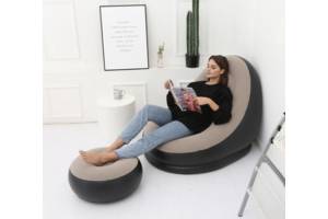 Надувное садовое кресло с пуфиком Air Sofa Comfort
