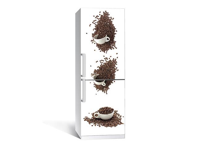 Наклейка на холодильник Zatarga Кофейные чашки 650х2000 мм Белый (Z180054)