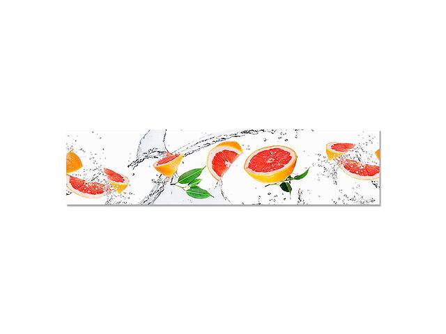 Наклейка виниловая кухонный фартук Zatarga 'Грейпфруты' 600х2500 мм (Z181310)