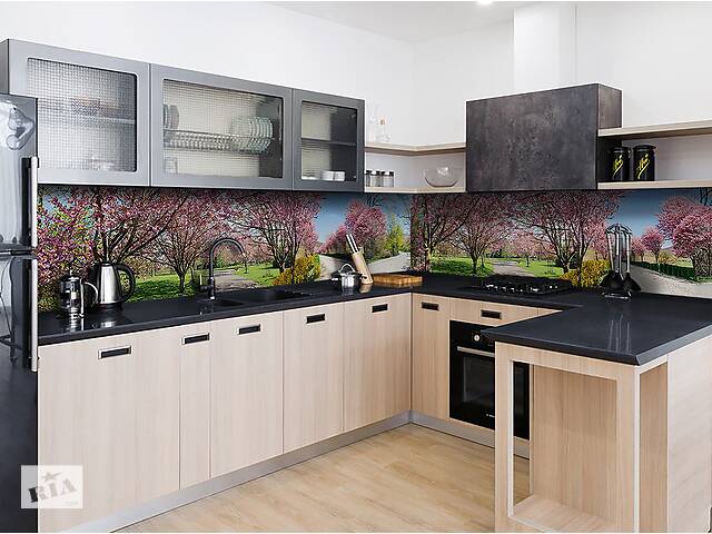 Наклейка виниловая кухонный фартук Zatarga 'Цветущий сад' 650х2500 мм
