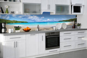 Наклейки кухонный фартук Zatarga 'Тропический пляж Баунти' 600х3000 мм (Z180270/2)