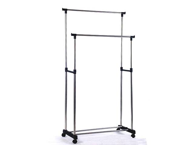 Напольная вешалка стойка телескопическая B-Home Double Telescopic Pole 165х80х42 см