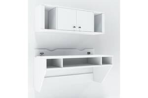 Навесной компьютерный стол Comfy Home AirTable-II Kit WT Белый