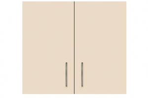 Навесной шкаф-сушка (двухдверный) ширина 500 МАКСИ МЕБЕЛЬ Серый/Ваниль (80001)