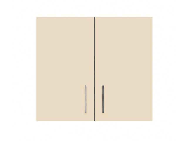 Навесной шкаф закрытый (двухдверный) ширина 1000 МАКСИ МЕБЕЛЬ Серый/Ваниль (80012)
