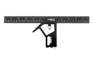 Neo Tools 72-127 Угольник, алюминий, 30 см, рукоятка с высокой точностью наклона