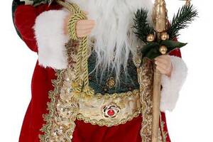 Новогодняя фигура 'Санта Клаус с Подарками' 45см, красный с зеленым