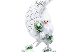 Новорічна прикраса 'Сніговик з прикрасою' 116327, 25 x 32 см