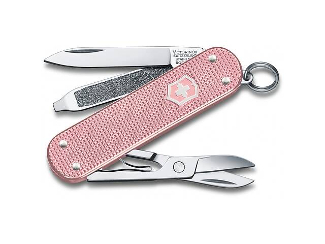 Нож-брелок Victorinox Classic SD Alox Colors Cotton Candy 58 мм, 5 функций, Розовый (0.6221.252G)