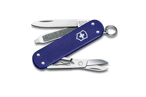 Нож-брелок Victorinox Classic SD Alox Colors Minty Mint 58 мм, 5 функций, Синий (0.6221.222G)