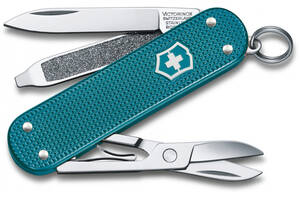 Нож-брелок Victorinox Classic SD Alox Colors Wild Jungle 58 мм, 5 функций, Зеленый (0.6221.242G)