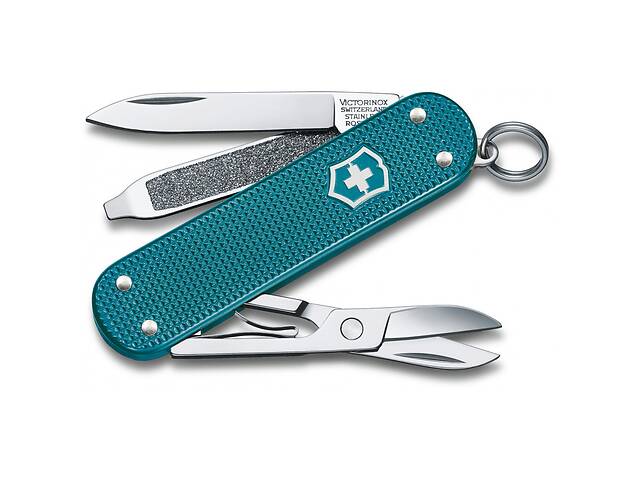 Нож-брелок Victorinox Classic SD Alox Colors Wild Jungle 58 мм, 5 функций, Зеленый (0.6221.242G)