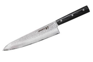 Нож кухонный Шеф, 208 мм, Samura '67 Damascus' (SD67-0085M)