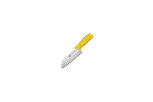 Нож Сантоку WINCO STAL пластиковая ручка Желтый 18 см (04269)