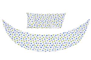 Nuvita Набор аксессуаров для подушки DreamWizard (наволочка, мини-подушка) Белый с точками
