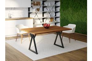 Обеденный стол Skandi Wood SW097 Бисмарк 150 х 80 х 75 см Массив Ясень Коричневый (SW097158075BrarrAsh)