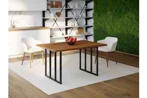 Обеденный стол Skandi Wood SW101 Атланта 200 х 80 х 75 см Массив Ясень Коричневый (SW101208075BrarrAsh)