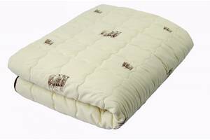 Облегченное шерстяное одеяло Vi'Lur 172x205 Двуспальный Микрофибра Кремовый