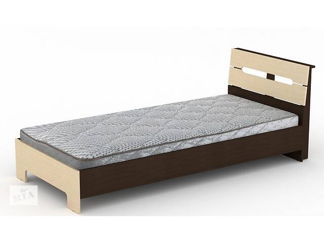 Односпальная кровать Компанит Стиль-90 венге комби