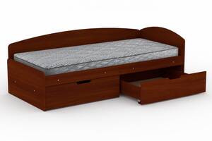 Односпальная кровать с ящиками Компанит-90+2С яблоня