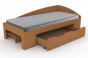 Односпальная кровать с ящиком Компанит-90+1 бук
