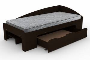 Односпальная кровать с ящиком Компанит-90+1 венге