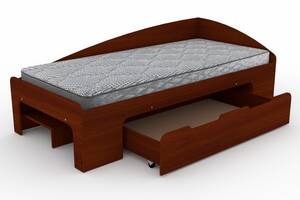 Односпальная кровать с ящиком Компанит-90+1 яблоня