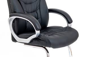 Офисное Конференционное Кресло Richman Кальяри Fly 2300 Хром CF Черное