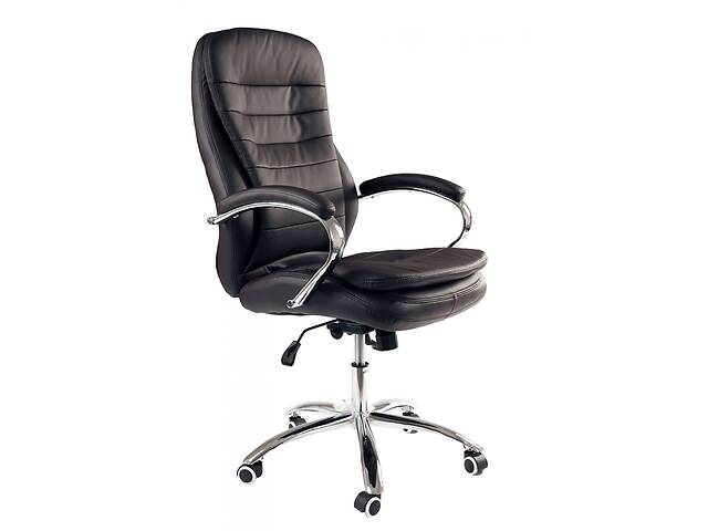 Офисное кресло руководителя BNB ValenciaDesign хром Anyfix Экокожа Темно-коричневый