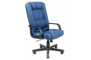 Офисное кресло руководителя Richman Alberto VIP M2 AnyFix Натуральная Кожа Lux Италия Синий