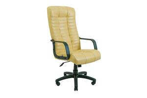 Офисное кресло руководителя Richman Atlant VIP M3 MultiBlock Натуральная Кожа Lux Италия Кремовый