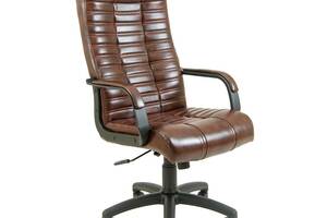 Офисное кресло руководителя Richman Atlant VIP Рич M2 AnyFix Натуральная Кожа Lux Италия Madras Коричневый