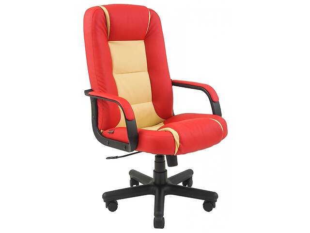 Офисное кресло руководителя Richman Челси Флай 2210-2201 Пластик Рич М3 MultiBlock Красно-бежевое