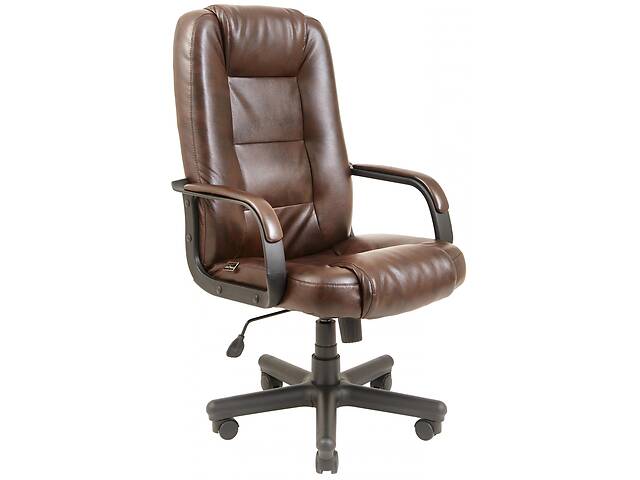 Офисное кресло руководителя Richman Челси Мадрас Dark Brown Пластик Рич М2 AnyFix Коричневое