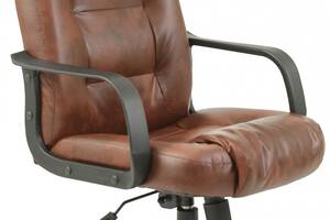Офисное кресло руководителя Richman Челси Мадрас Tobacco Пластик М2 AnyFix Коричневое