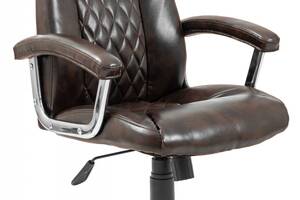 Офисное кресло руководителя Richman Флоренция Мадрас Dark Brown Хром М3 MultiBlock Коричневое