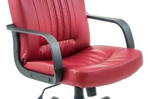 Офисное кресло руководителя Richman Фиджи Zeus Deluxe Berry Пластик М1 Tilt Красное