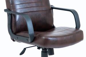 Офисное Кресло Руководителя Richman Приус Титан Dark Brown Пластик М1 Tilt Коричневое