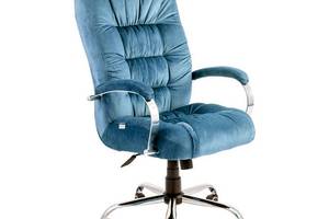 Офисное кресло руководителя Richman Richard Хром M3 Multiblock Голубой