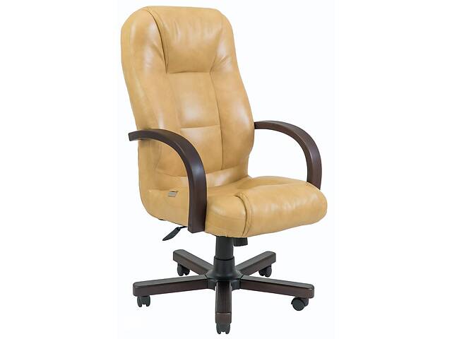 Офисное кресло руководителя Richman Севилья Мадрас Gold Beige Wood М3 MultiBlock Бежевое