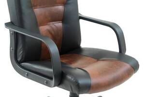 Офисное Кресло Руководителя Richman Сиеста Титан Firenze-Black Пластик Рич М1 Tilt Черно-коричневое
