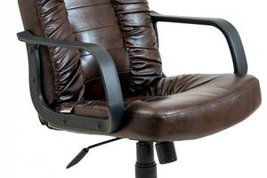 Офисное Кресло Руководителя Richman Техас Мадрас Dark Brown Пластик М3 MultiBlock Коричневое
