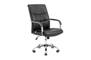 Офисное кресло руководителя Richman Toronto Хром M2 Anyfix Черный