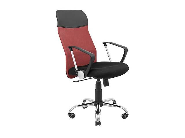 Офисное кресло руководителя Richman Ultra Хром M1 Tilt Черно-красный