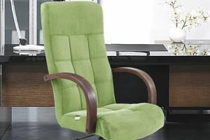Офисное Кресло Руководителя Richman Вирджиния Rosto 35 Wood М1 Tilt Зеленое