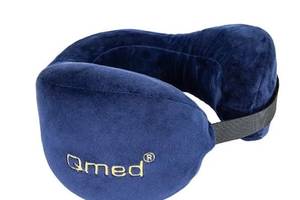 Ортопедическая подушка подголовник для путешествий Qmed ТRAVELING KM-10 Синий