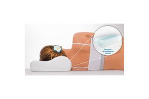 Ортопедическая подушка с эффектом памяти, Memory Pillow Latex Pillow, ортопедическая подушка для сна, белая с узором...