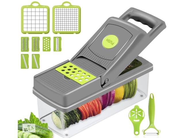 Овощерезка-измельчитель Veggie Slicer 14 в 1, ситечко для яиц и нож для очистки овощей KA-808